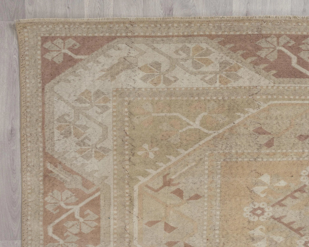 Multicolor Turkish Oushak Rug 8' 6" x 11' 5" Hand-Knotted border