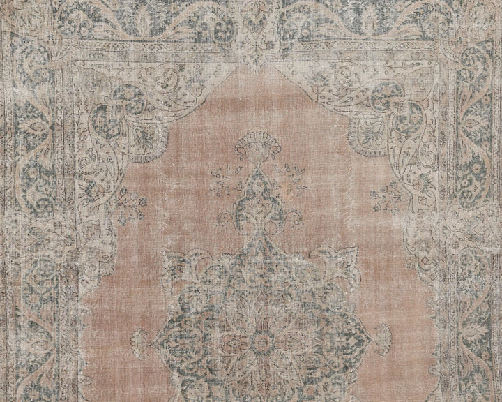 Red Turkish Oushak Rug 7' 2" x 10' Hand-Knotted | No. VR14141