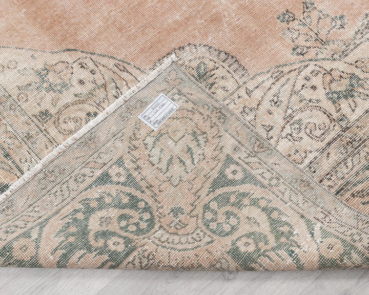 Red Turkish Oushak Rug 7' 2" x 10' Hand-Knotted | No. VR14141