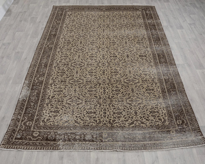Multicolor Turkish Oushak Rug 6' 6" x 9' 9" Hand-Knotted | No. VR14181