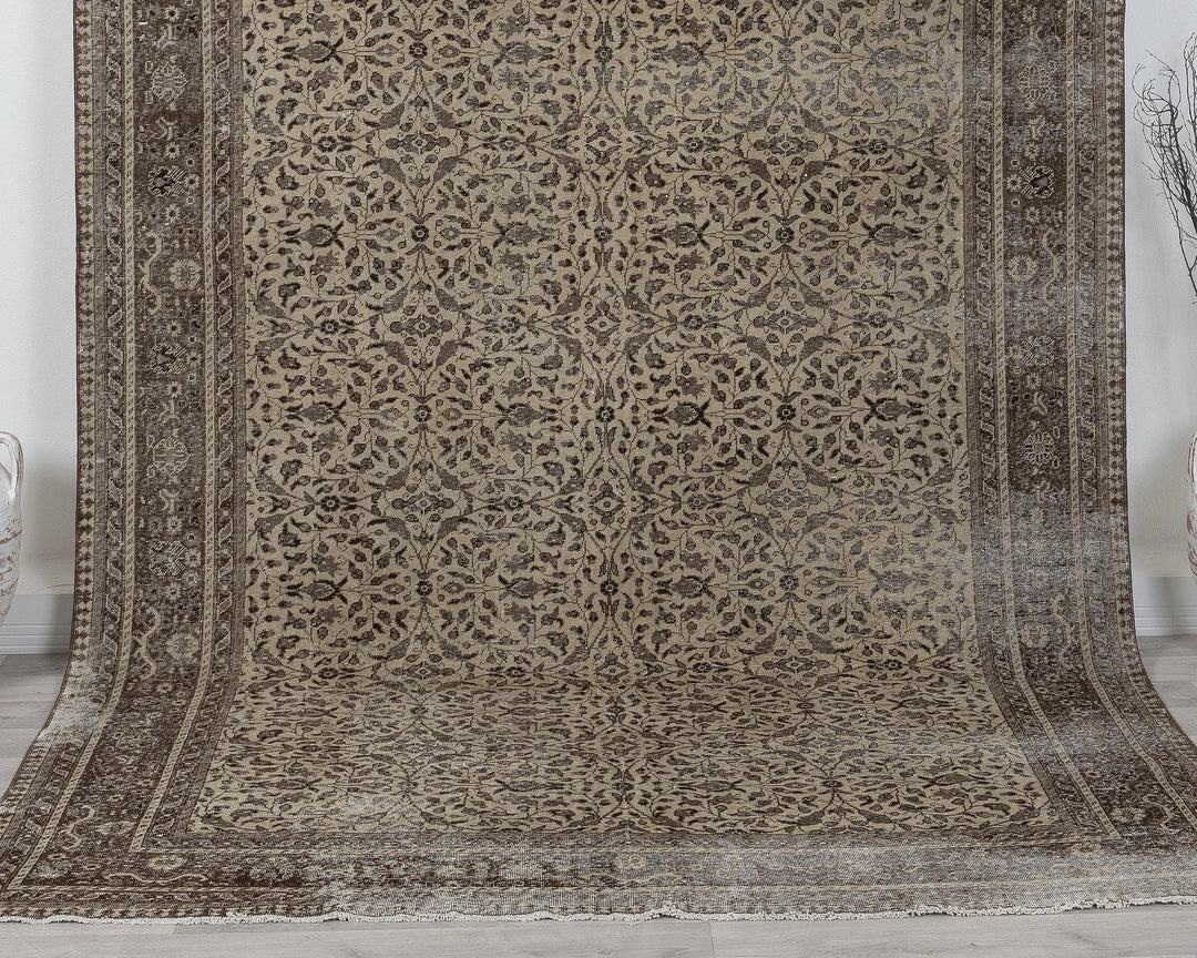 Multicolor Turkish Oushak Rug 6' 6" x 9' 9" Hand-Knotted | No. VR14181