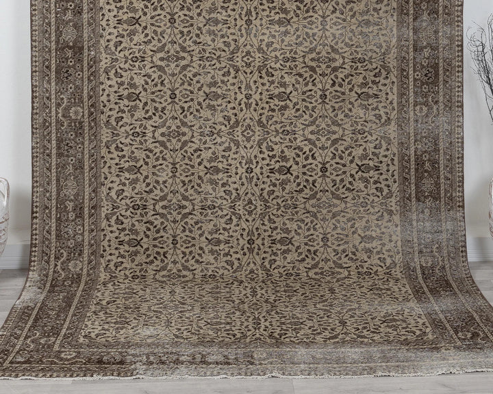 Multicolor Turkish Oushak Rug 6' 6" x 9' 9" Hand-Knotted | No. VR14181