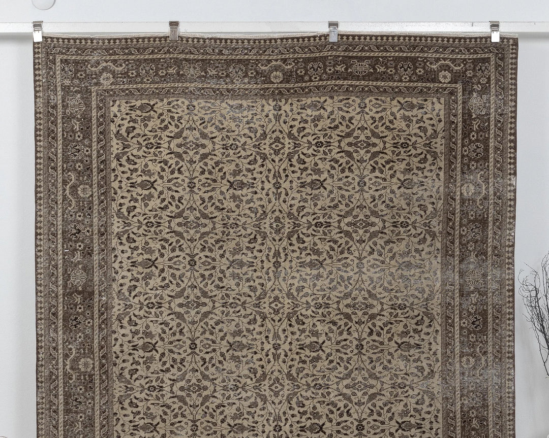 Multicolor Turkish Oushak Rug 6' 6" x 9' 9" Hand-Knotted | No. VR14181