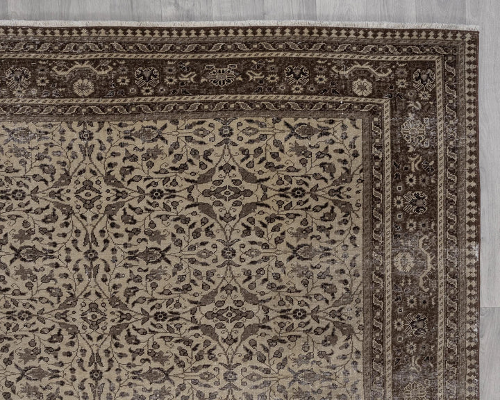 Multicolor Turkish Oushak Rug 6' 6" x 9' 9" Hand-Knotted | No. VR14181