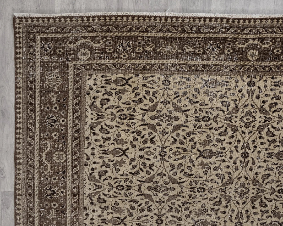 Multicolor Turkish Oushak Rug 6' 6" x 9' 9" Hand-Knotted | No. VR14181