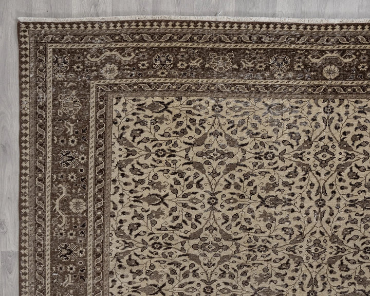 Multicolor Turkish Oushak Rug 6' 6" x 9' 9" Hand-Knotted | No. VR14181
