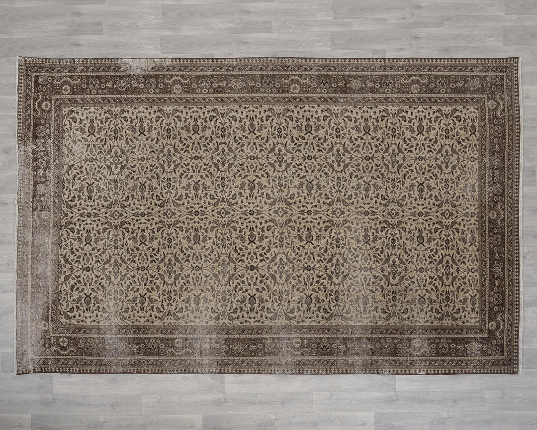 Multicolor Turkish Oushak Rug 6' 6" x 9' 9" Hand-Knotted | No. VR14181
