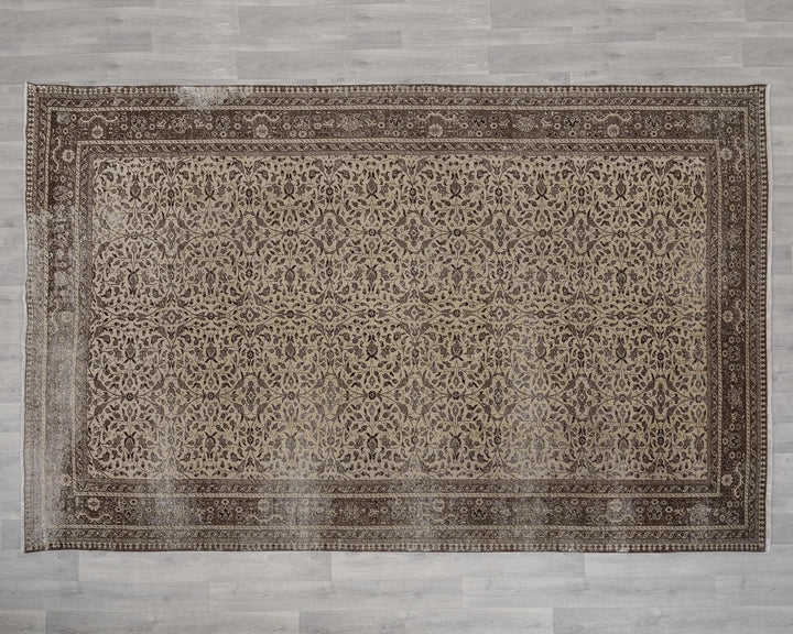 Multicolor Turkish Oushak Rug 6' 6" x 9' 9" Hand-Knotted | No. VR14181