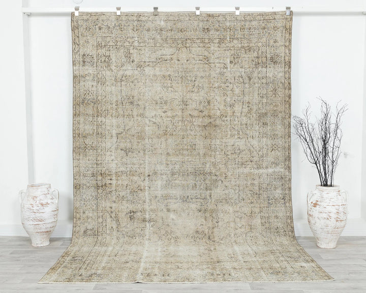 Multicolor Turkish Oushak Rug 6' 5" x 9' 11" Hand-Knotted | No. VR14217