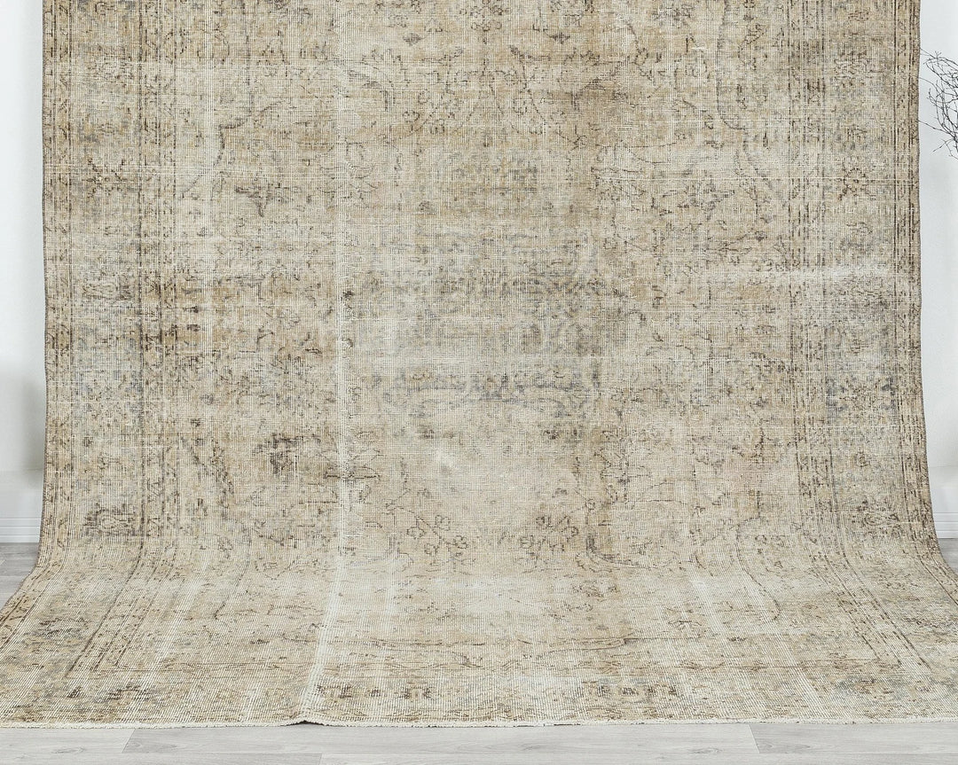 Multicolor Turkish Oushak Rug 6' 5" x 9' 11" Hand-Knotted | No. VR14217