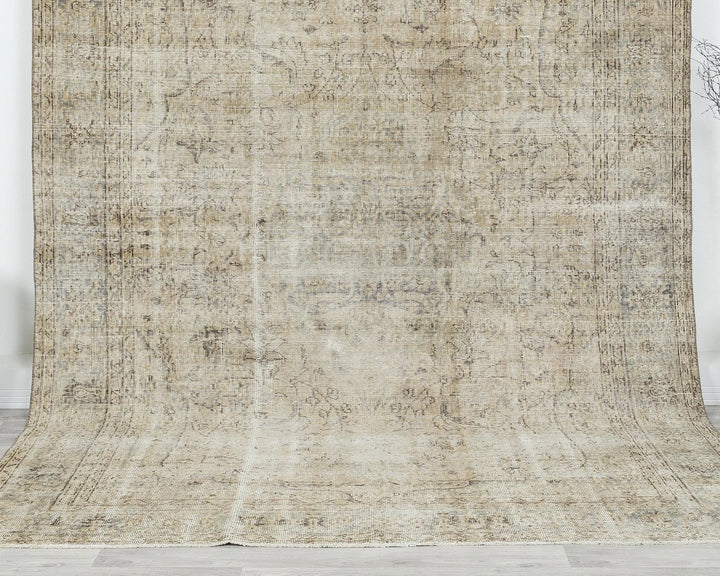 Multicolor Turkish Oushak Rug 6' 5" x 9' 11" Hand-Knotted | No. VR14217