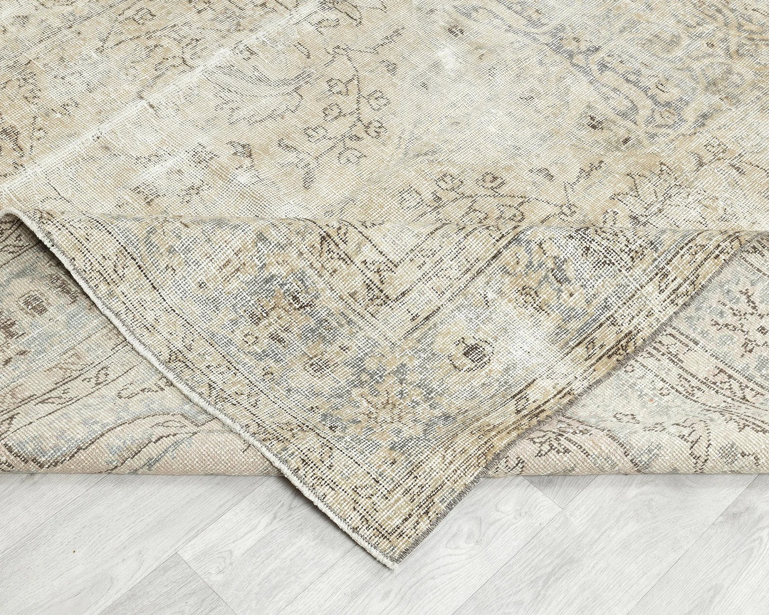 Multicolor Turkish Oushak Rug 6' 5" x 9' 11" Hand-Knotted | No. VR14217