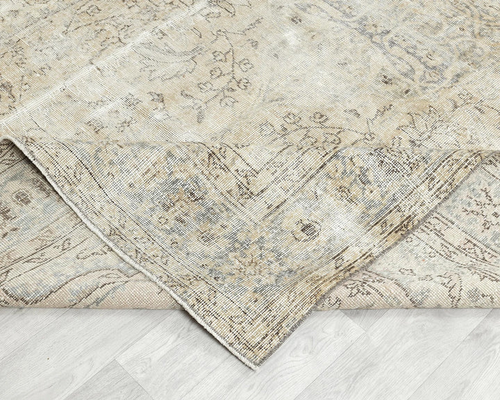 Multicolor Turkish Oushak Rug 6' 5" x 9' 11" Hand-Knotted | No. VR14217
