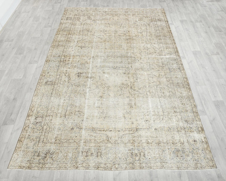 Multicolor Turkish Oushak Rug 6' 5" x 9' 11" Hand-Knotted | No. VR14217