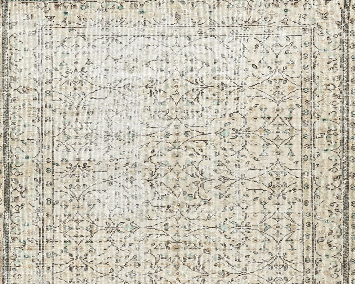 Multicolor Turkish Oushak Rug 5' 8" x 9' Hand-Knotted | No. VR14247