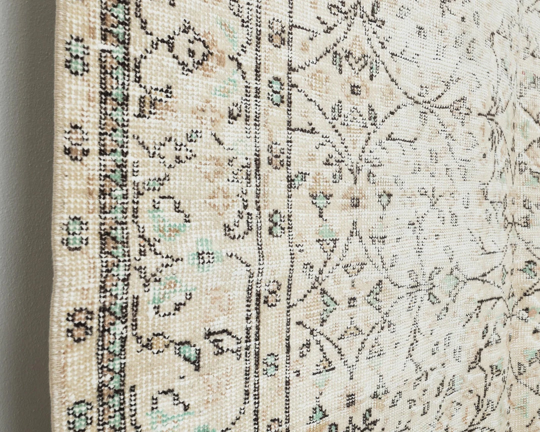 Multicolor Turkish Oushak Rug 5' 8" x 9' Hand-Knotted | No. VR14247