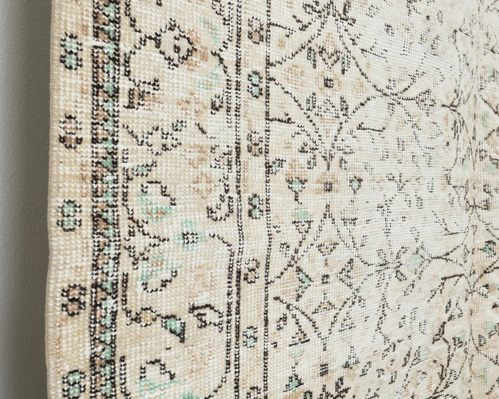 Multicolor Turkish Oushak Rug 5' 8" x 9' Hand-Knotted | No. VR14247