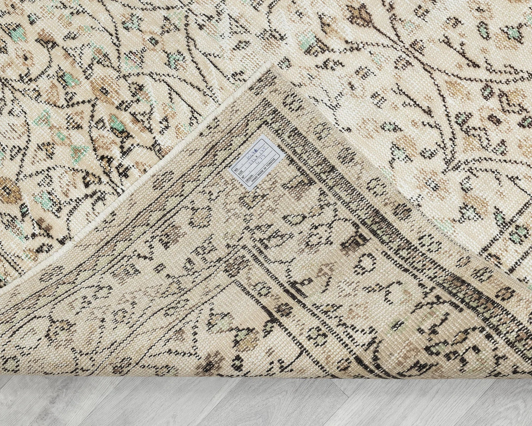 Multicolor Turkish Oushak Rug 5' 8" x 9' Hand-Knotted | No. VR14247