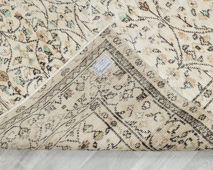 Multicolor Turkish Oushak Rug 5' 8" x 9' Hand-Knotted | No. VR14247