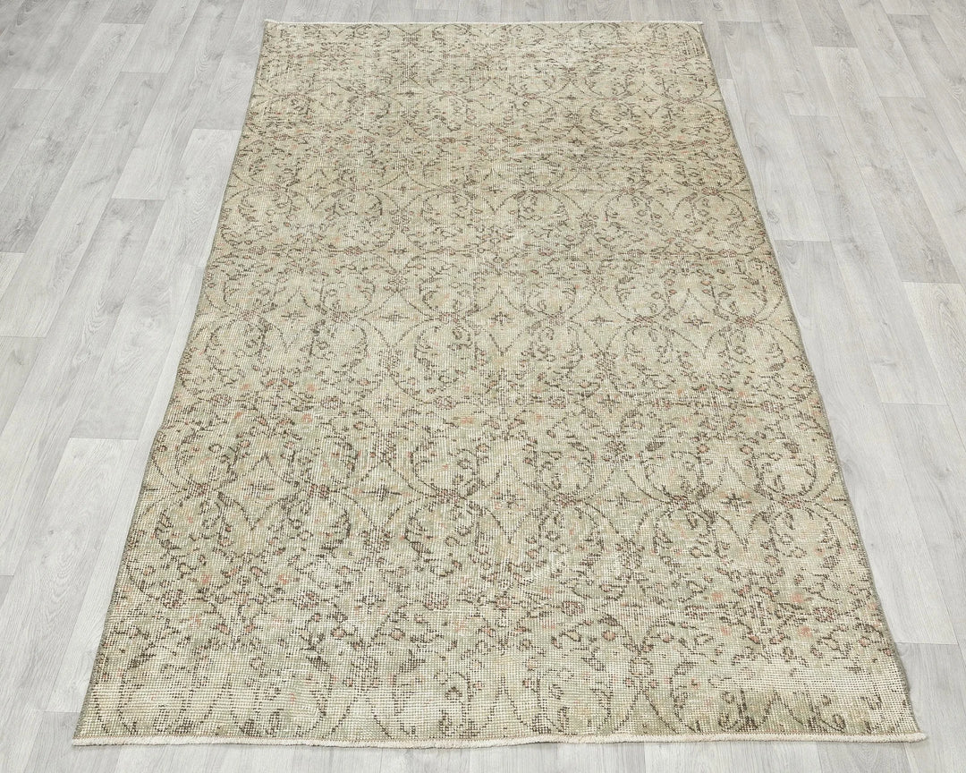 Multicolor Turkish Oushak Rug 6'11" x 4' Hand-Knotted | No. VR14295