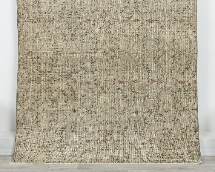 Multicolor Turkish Oushak Rug 6'11" x 4' Hand-Knotted | No. VR14295
