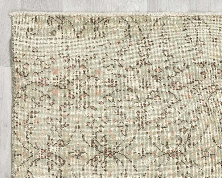 Multicolor Turkish Oushak Rug 6'11" x 4' Hand-Knotted | No. VR14295