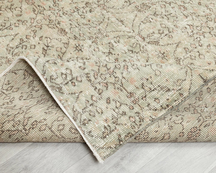 Multicolor Turkish Oushak Rug 6'11" x 4' Hand-Knotted | No. VR14295