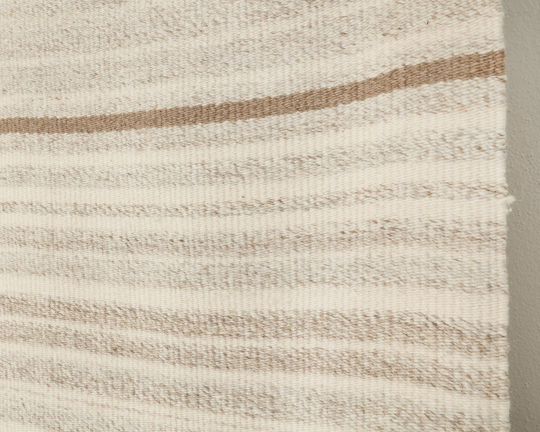 Beige Turkish Kilim Rug 9' 6" x 13' Flat-Weave | No. VR14380