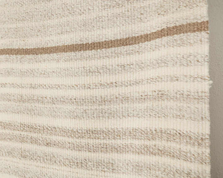 Beige Turkish Kilim Rug 9' 6" x 13' Flat-Weave | No. VR14380