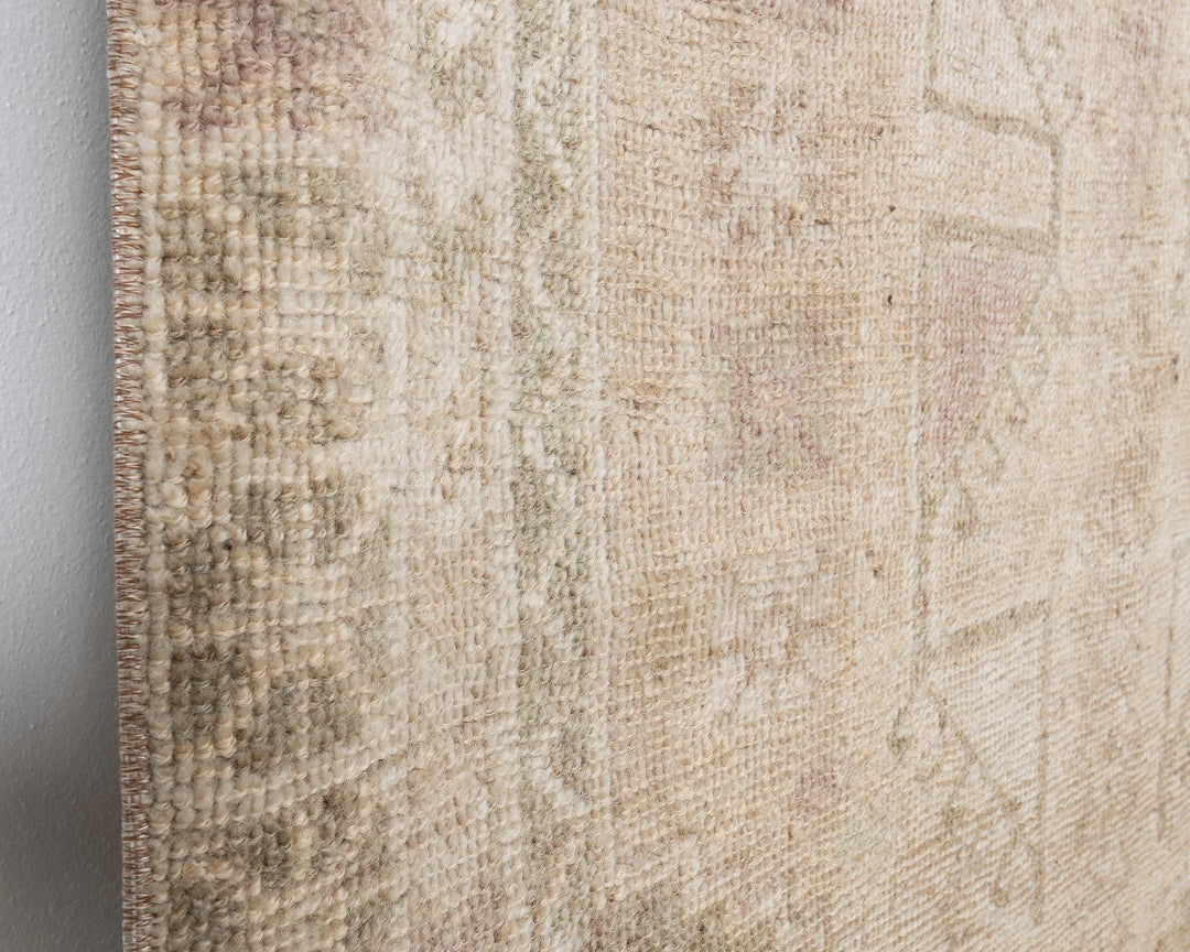 Multicolor Turkish Oushak Rug 4' 3" x 10' 1" Hand-Knotted | No. VR14451