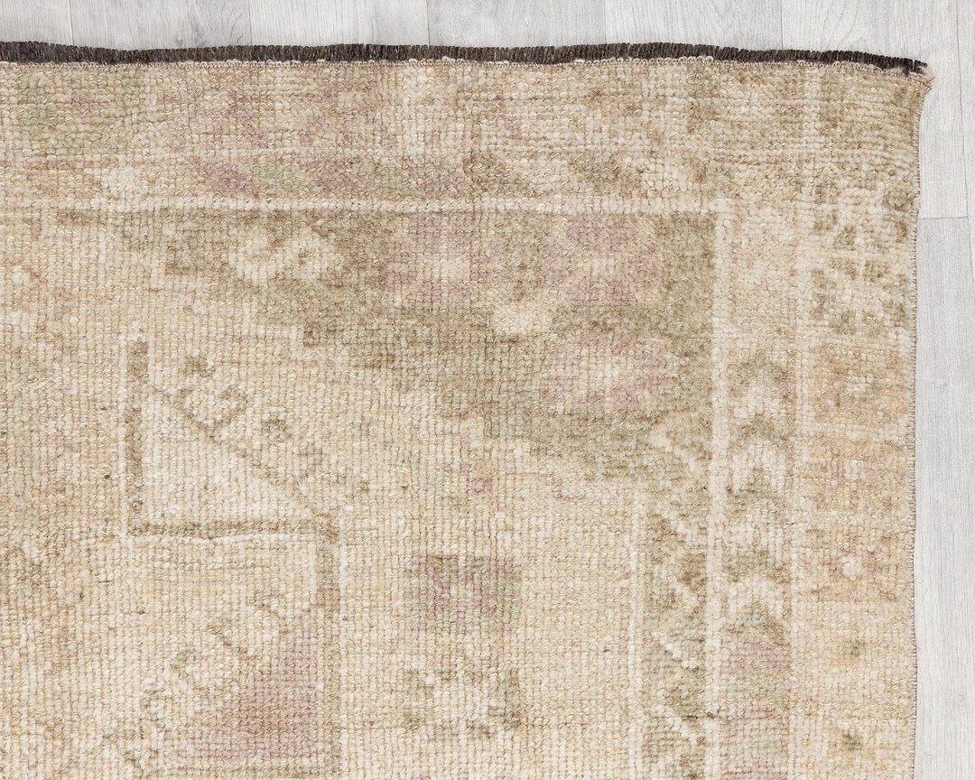 Multicolor Turkish Oushak Rug 4' 3" x 10' 1" Hand-Knotted | No. VR14451