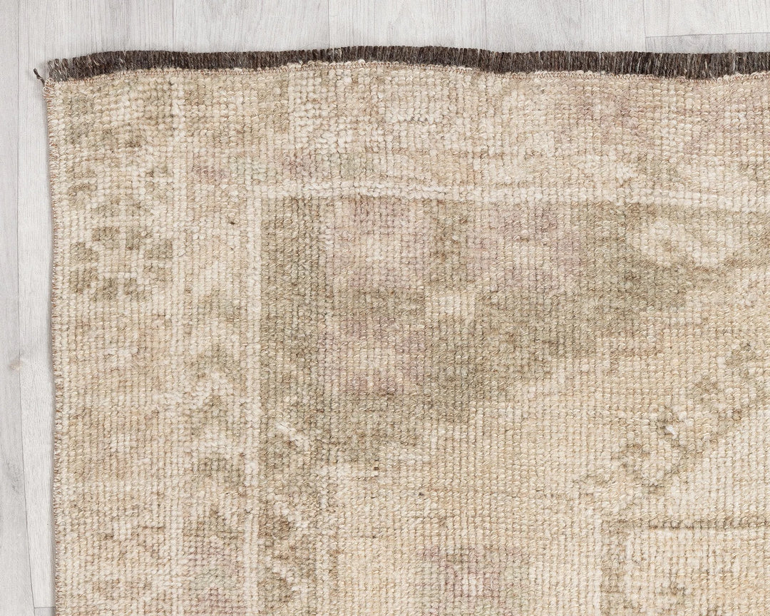 Multicolor Turkish Oushak Rug 4' 3" x 10' 1" Hand-Knotted | No. VR14451