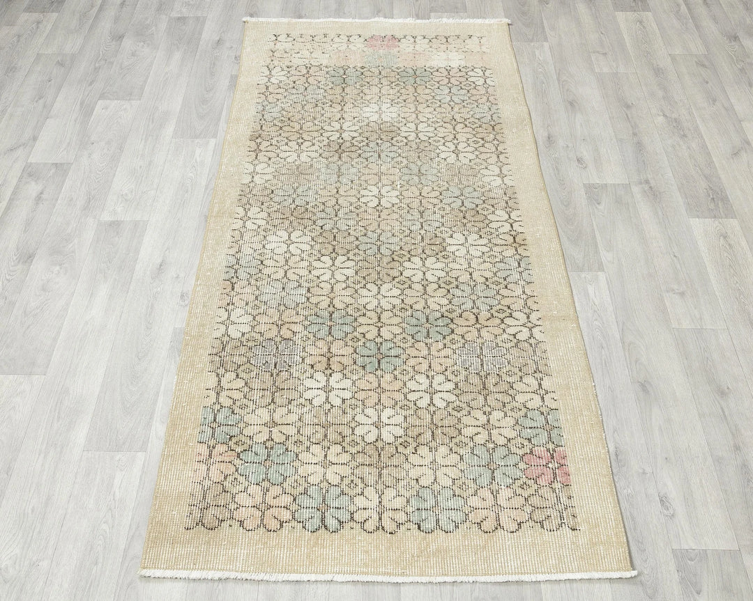 Multicolor Turkish Oushak Rug 3' 4" x 5' 10" Hand-Knotted | No. VR14455