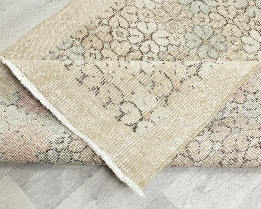 Multicolor Turkish Oushak Rug 3' 4" x 5' 10" Hand-Knotted | No. VR14455