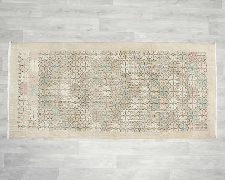 Multicolor Turkish Oushak Rug 3' 4" x 5' 10" Hand-Knotted | No. VR14455