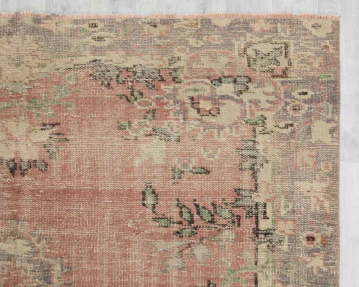 Multicolor Turkish Oushak Rug 5'10" x 8'6" Hand-Knotted | No. VR14511