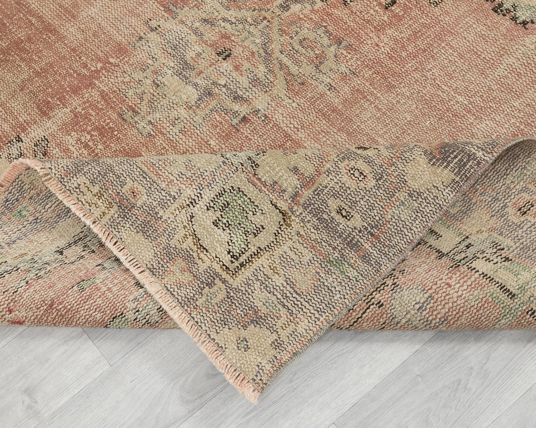 Multicolor Turkish Oushak Rug 5'10" x 8'6" Hand-Knotted | No. VR14511