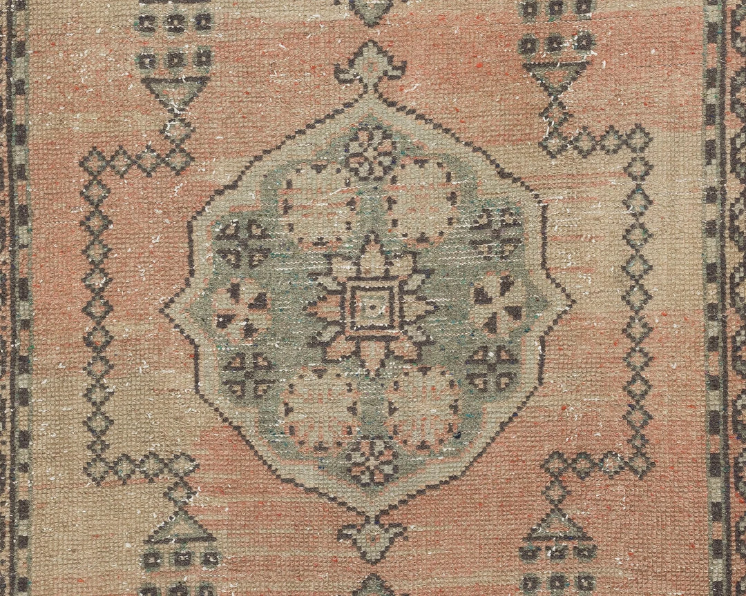 Multicolor Turkish Oushak Rug 3' x 11' 4" Hand-Knotted | No. VR14562