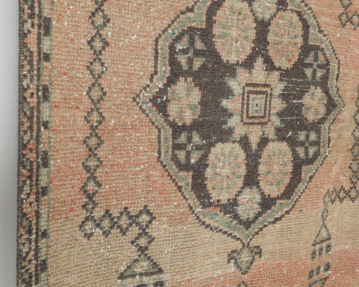 Multicolor Turkish Oushak Rug 3' x 11' 4" Hand-Knotted | No. VR14562