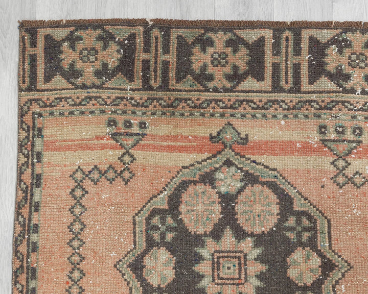 Multicolor Turkish Oushak Rug 3' x 11' 4" Hand-Knotted | No. VR14562