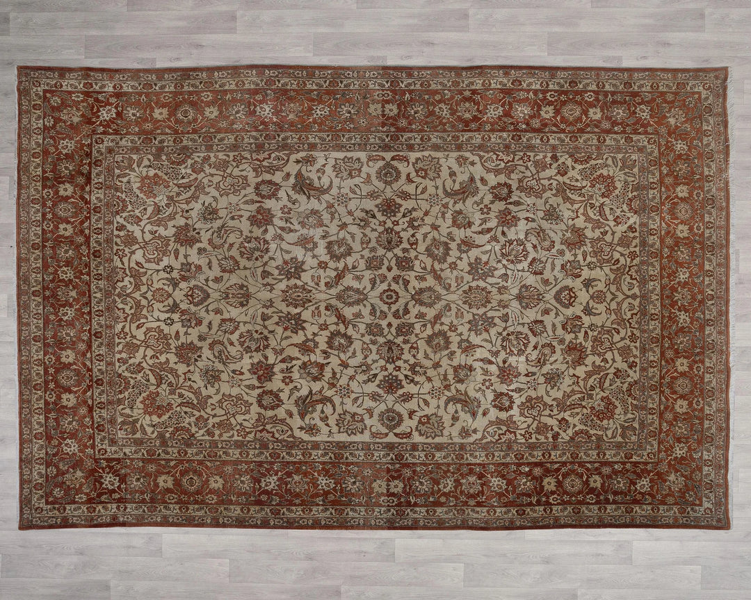 Multicolor Turkish Oushak Rug 9' 10" x 13' 11" Hand-Knotted view 9