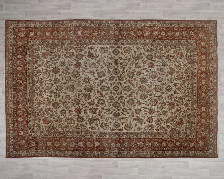 Multicolor Turkish Oushak Rug 9' 10" x 13' 11" Hand-Knotted view 9
