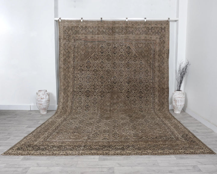 Multicolor Turkish Oushak Rug 9' 1" x 12' 7" Hand-Knotted | No. VR14624