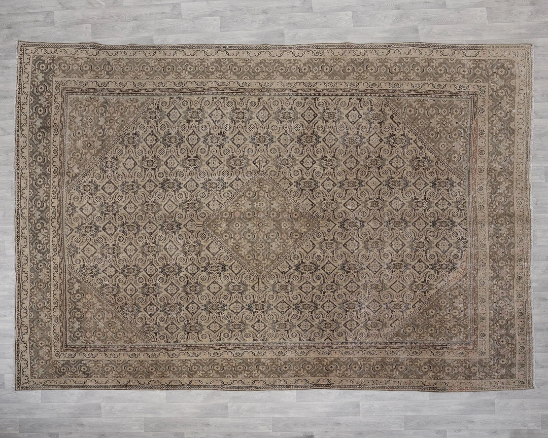 Multicolor Turkish Oushak Rug 9' 1" x 12' 7" Hand-Knotted | No. VR14624