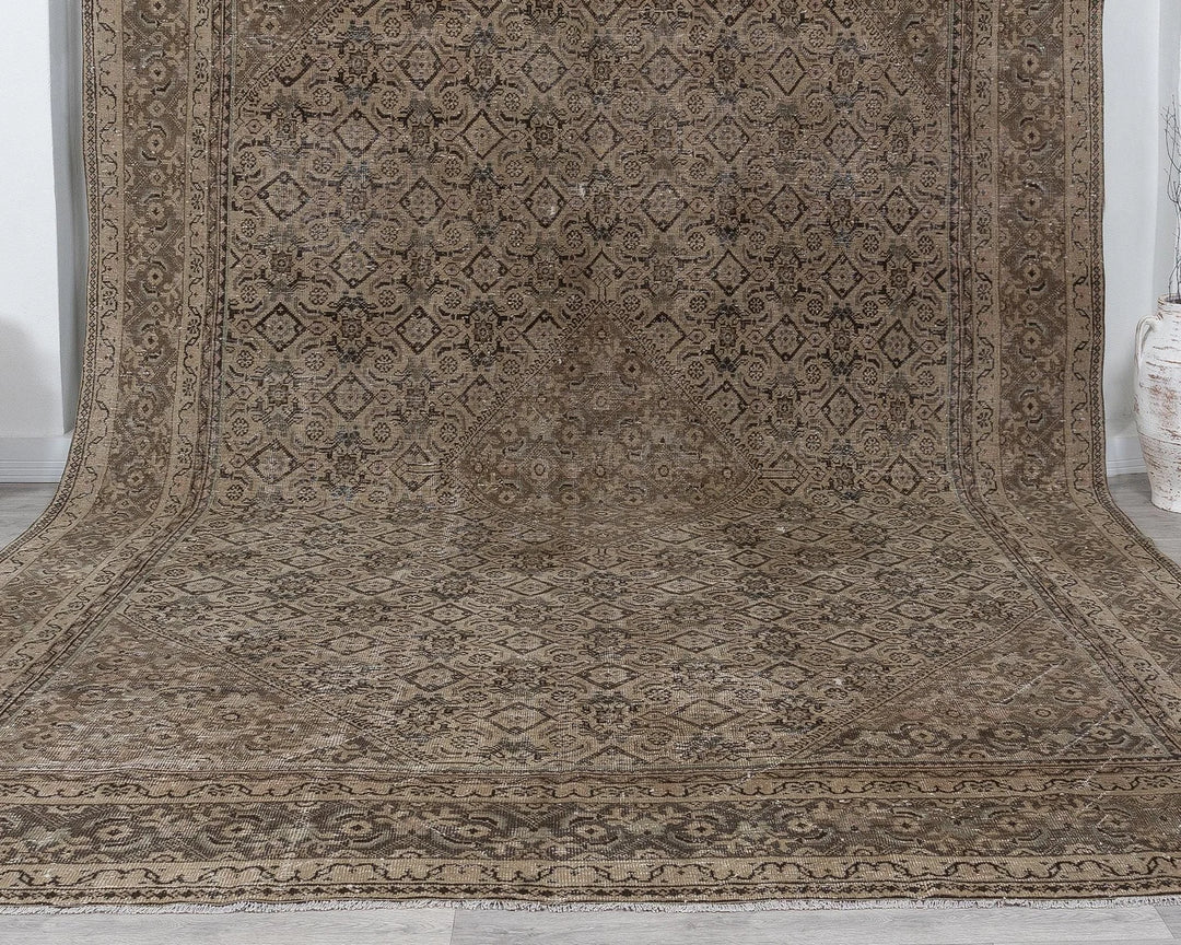 Multicolor Turkish Oushak Rug 9' 1" x 12' 7" Hand-Knotted | No. VR14624