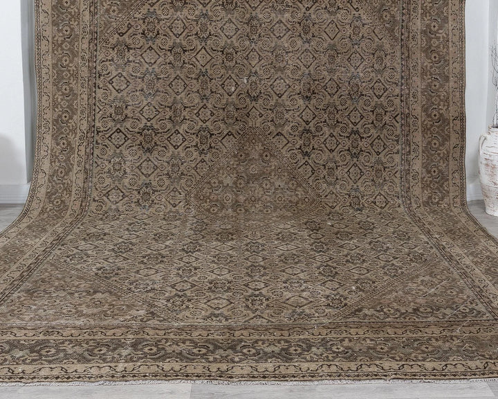 Multicolor Turkish Oushak Rug 9' 1" x 12' 7" Hand-Knotted | No. VR14624