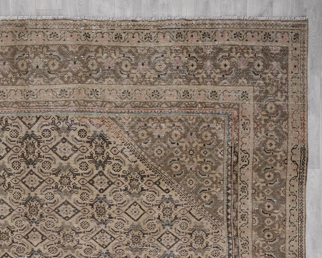 Multicolor Turkish Oushak Rug 9' 1" x 12' 7" Hand-Knotted | No. VR14624