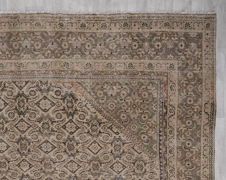 Multicolor Turkish Oushak Rug 9' 1" x 12' 7" Hand-Knotted | No. VR14624