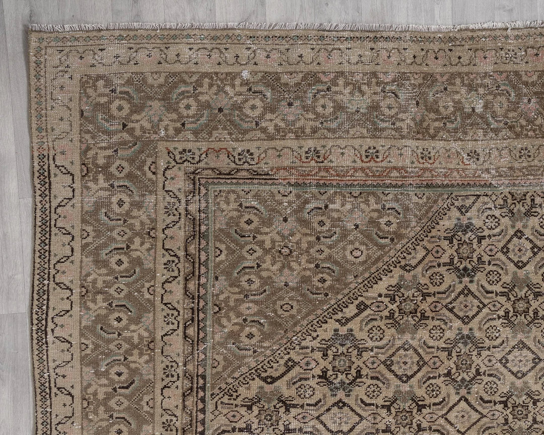 Multicolor Turkish Oushak Rug 9' 1" x 12' 7" Hand-Knotted | No. VR14624