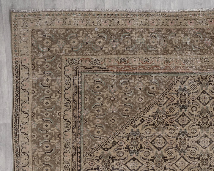 Multicolor Turkish Oushak Rug 9' 1" x 12' 7" Hand-Knotted | No. VR14624